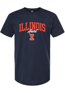 Illinois Fighting Illini Navy Blue Summit Sportswear Aunt Short Sleeve T-Shirt