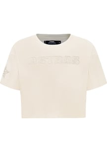 Pro Standard Houston Astros Womens White Neutral Short Sleeve T-Shirt