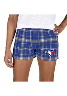 Concepts Sport Toronto Blue Jays Womens Ash Ultimate Flannel Shorts