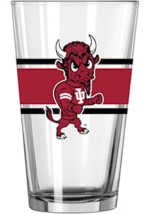 Indiana Hoosiers Vintage Stripe Pint Glass - Crimson