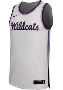 Mens K-State Wildcats White Nike Nike Game NIL Basketball Jersey
