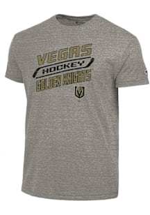 Champion Vegas Golden Knights Dark Grey Diagonal Tri-Blend Short Sleeve Fashion T Shirt