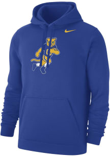 Mens Pitt Panthers Blue Nike Football Roc Hooded Sweatshirt