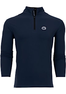 Greyson Penn State Nittany Lions Mens Navy Blue Tate Long Sleeve Qtr Zip Pullover