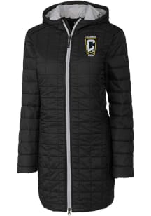 Cutter and Buck Columbus Crew Womens Black Rainier PrimaLoft Long Filled Jacket