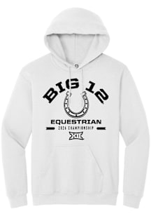 Summit Sportswear Big 12 Mens White 2026 Equestrian Championship Long Sleeve Hoodie