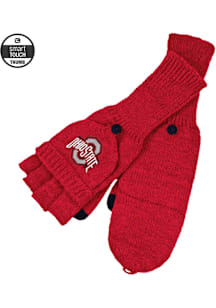 LogoFit Ohio State Buckeyes Knit Flip-top Mittens Womens Gloves