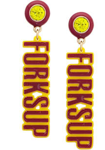 Arizona State Sun Devils Resin Logo Womens Earrings