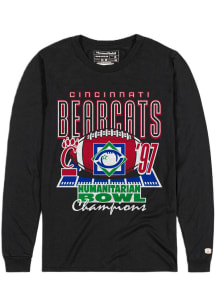 Mens Cincinnati Bearcats Black Homefield 1997 Humanitarian Bowl Champions Tee
