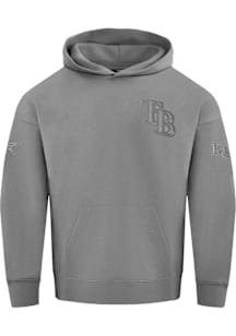 Pro Standard Tampa Bay Rays Mens Grey Neutral Long Sleeve Hoodie
