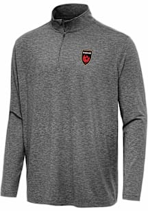 Antigua Phoenix Rising FC Mens Black Hunk Long Sleeve Qtr Zip Pullover