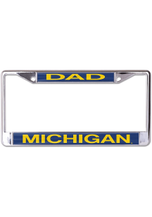 Michigan Wolverines Blue  Dad License Plate Frame