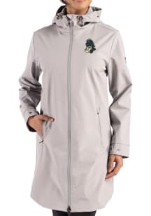 Womens Michigan State Spartans Grey Cutter and Buck Vault Camano Light Weight Jacket