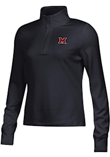 Under Armour Miami RedHawks Womens Black Motion Qtr Zip Pullover