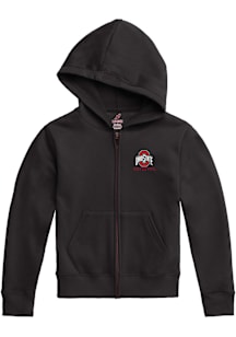 Ohio State Buckeyes Youth Black Team Logo Long Sleeve Full Zip Jacket