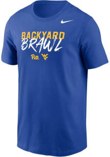 Pitt Panthers Blue Nike Football Backyard Brawl DriFIT Short Sleeve T Shirt