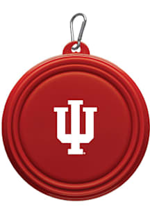 Indiana Hoosiers Collapsible Silicone Dog Pet Bowl Crimson