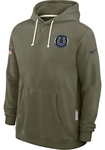 Nike Indianapolis Colts Mens Olive Emblem Long Sleeve Hoodie