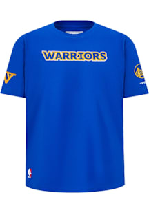 Pro Standard Golden State Warriors Youth Blue Classic Chenille Short Sleeve T-Shirt