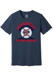 Summit Sportswear Jacksonville Jumbo Shrimp Navy Blue Soft Arch Short Sleeve T Shirt