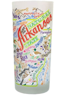 Arkansas Frosted Pint Glass
