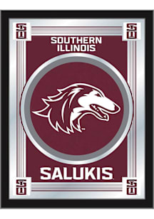 Southern Illinois Salukis Logo Hanging Back Bar Mirror