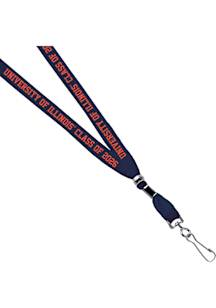 Jardine Illinois Fighting Illini 3/8 Class of 2026 Sublimated Lanyard - Orange