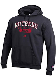 Champion Rutgers Scarlet Knights Mens Black Class of 2028 Powerblend Long Sleeve Hoodie