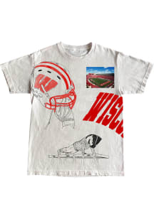 Wisconsin Badgers Gameday Short Sleeve T Shirt - White