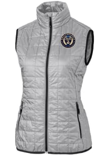 Cutter and Buck Philadelphia Union Womens Grey Rainier PrimaLoft Vest