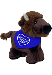 Kansas City Lover Buffalo 6" Plush - Blue