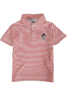 NC State Wolfpack Toddler Red Carson Short Sleeve Polo Shirt