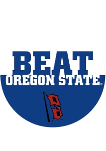 Navy Blue Tulsa Golden Hurricane BEAT Oregon State 3&quot; Button