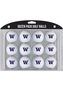 White Washington Huskies Dozen Pack Golf Balls