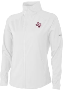 Columbia Texas A&amp;M Aggies Womens White Fairway Friends Light Weight Jacket