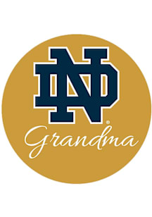 Notre Dame Fighting Irish 3" Grandma Button - Navy Blue