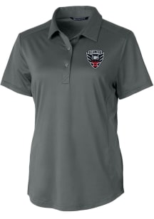 Cutter and Buck DC United Womens Graphite Prospect Short Sleeve Polo Shirt