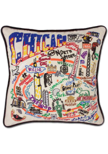 Chicago 20x20 Embroidered Pillow