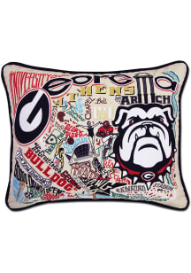Georgia Bulldogs 16x20 Embroidered Pillow