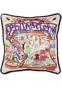 Philadelphia 20x20 Embroidered Pillow