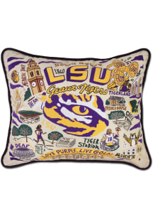 LSU Tigers 16x20 Embroidered Pillow