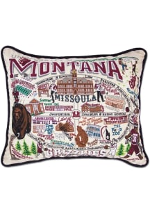Montana Grizzlies 16x20 Embroidered Throw Pillow - White
