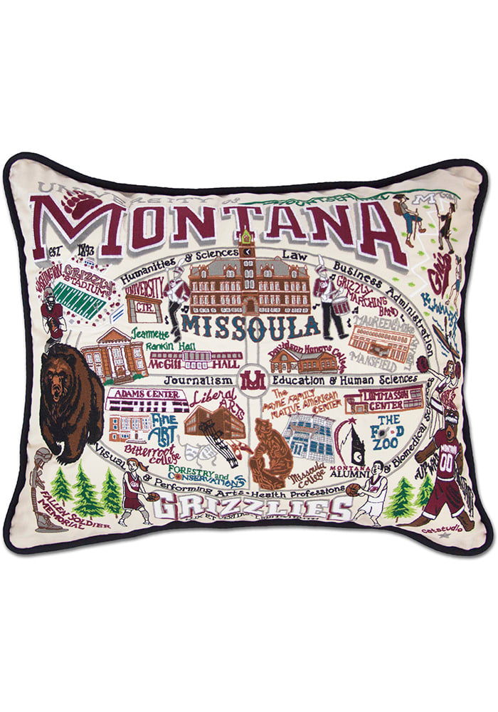 Montana Grizzlies 16x20 Embroidered Pillow