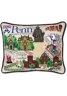 Pennsylvania Quakers 16x20 Embroidered Pillow
