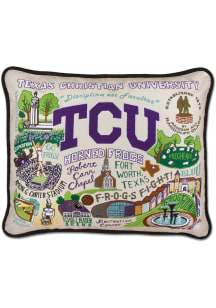 TCU Horned Frogs 16x20 Embroidered Pillow