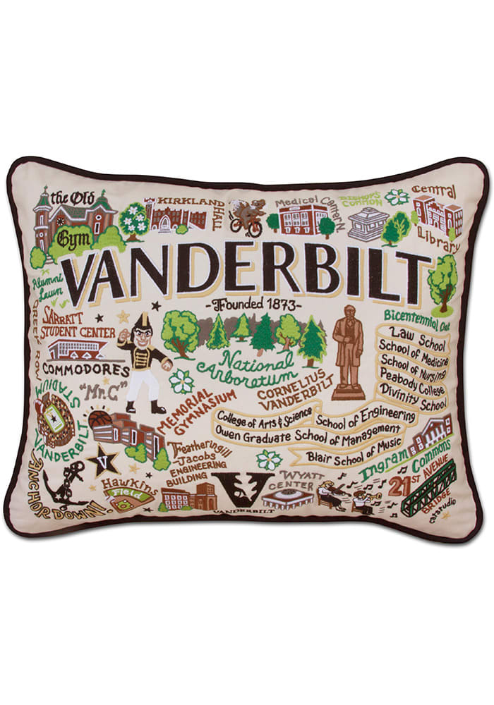 Vanderbilt Commodores 16x20 Embroidered Pillow