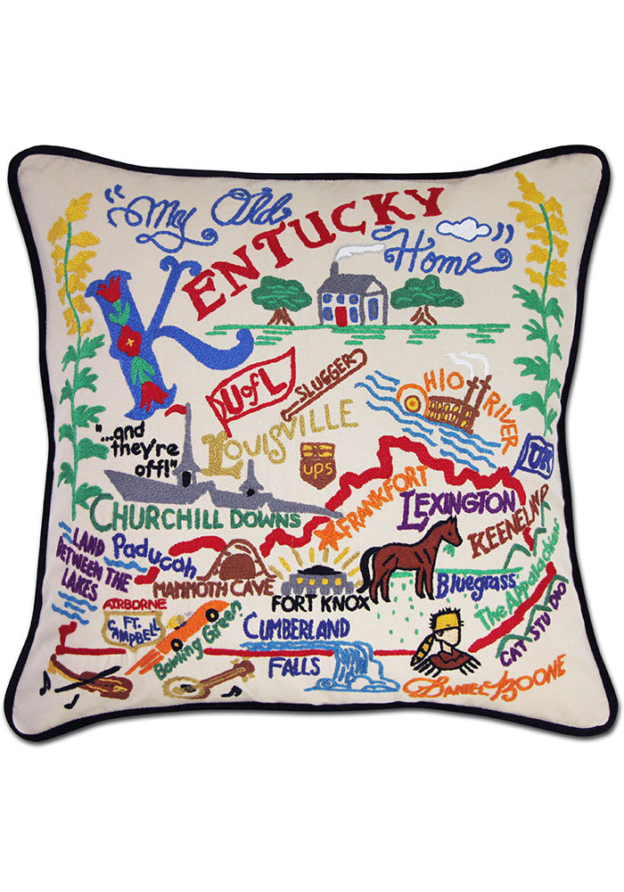 Kentucky 20x20 Embroidered Pillow