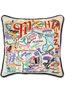 Michigan 20x20 Embroidered Pillow