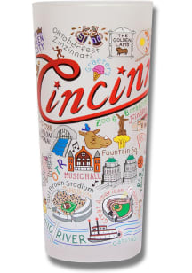 Cincinnati Illustrated Frosted Pint Glass