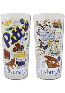 Pitt Panthers Illustrated Frosted Pint Glass
